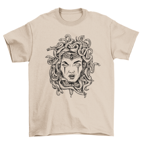 Medusa hand-drawn t-shirt