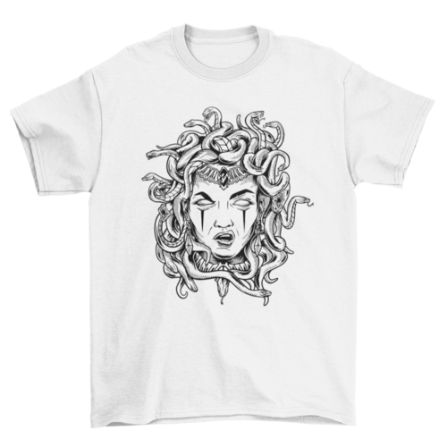 Medusa hand-drawn t-shirt